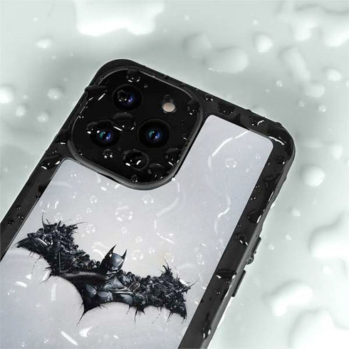 DC Comics Arkham Origins Arkham Logo iPhone 15 Pro Waterproof Case